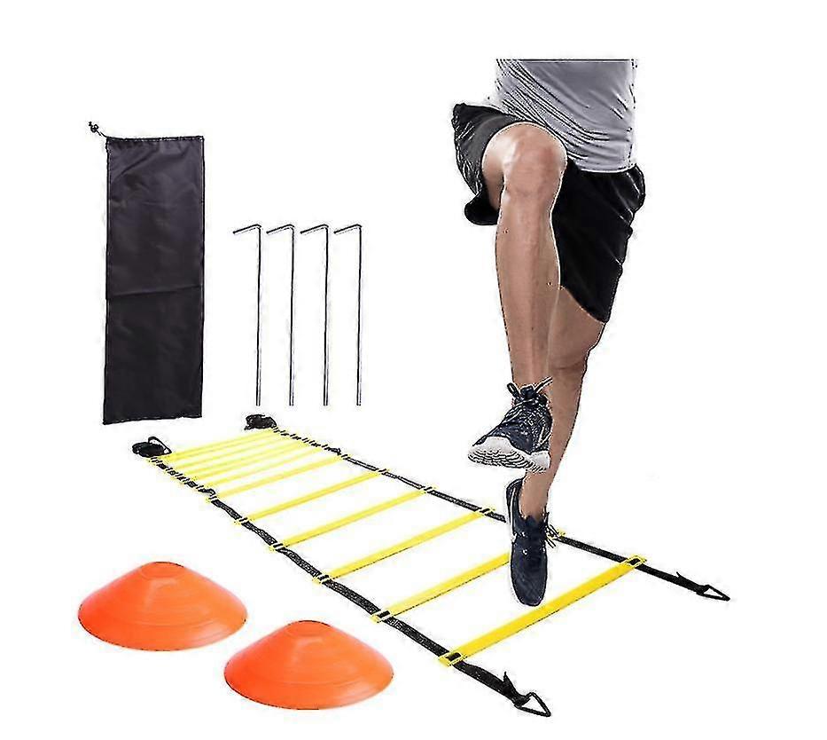 Agility Ladder Set,jalkatyö Nopeusharjoittelu jalkapalloon,jalkapallo-4m