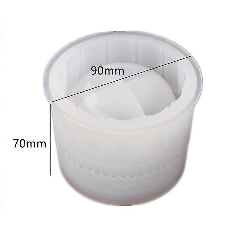 وعاء زهرة الخرسانة قوالب راتنجات الايبوكسي قوالب قوالب سيليكون DIY صندوق تخزين المجوهرات قالب الجص