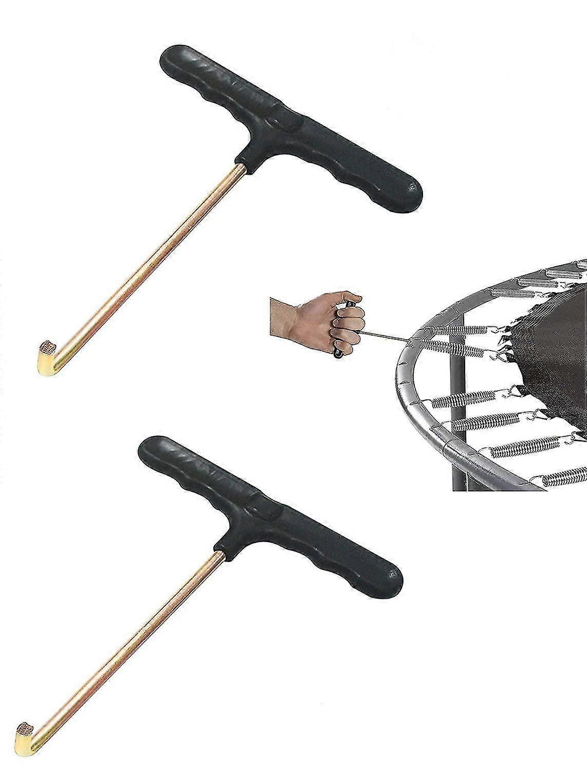 trampoline spring pull tool t-hook (2 pack)