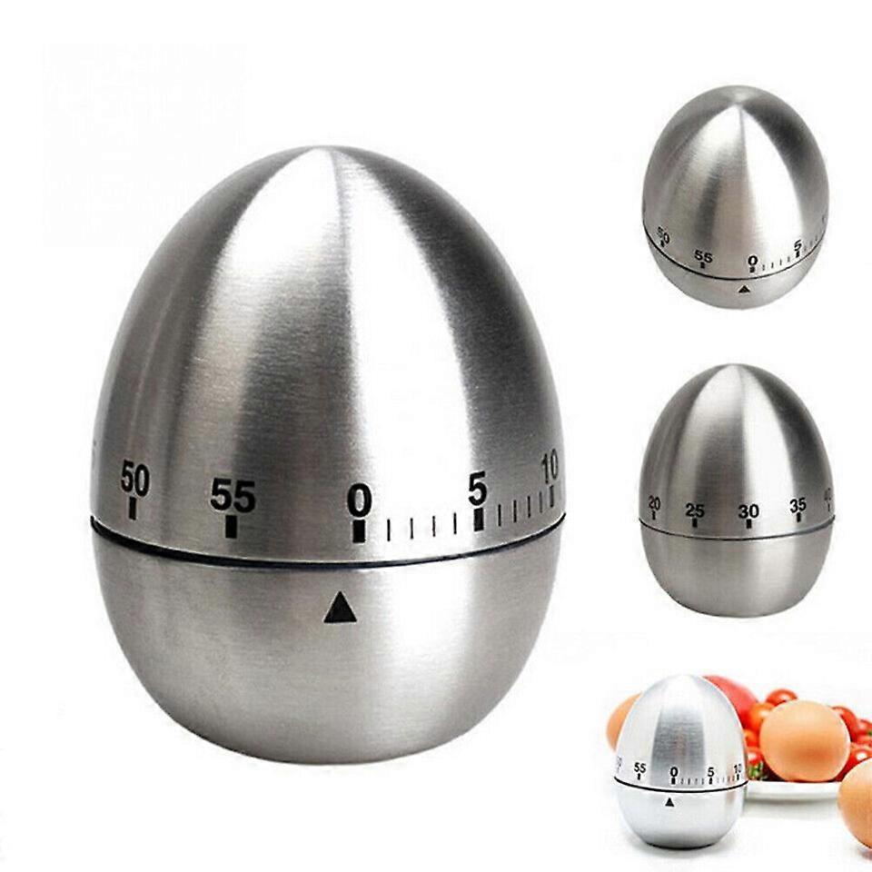 Mechanical Egg Kitchen Timer Cooking Timer Alarm 60Minutes StainlessSteel Timer,100% New