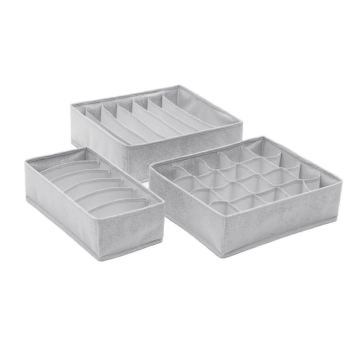 3Pcs Home Houseware Underwear Socks Organizer Drawer Divider Storage Box Case