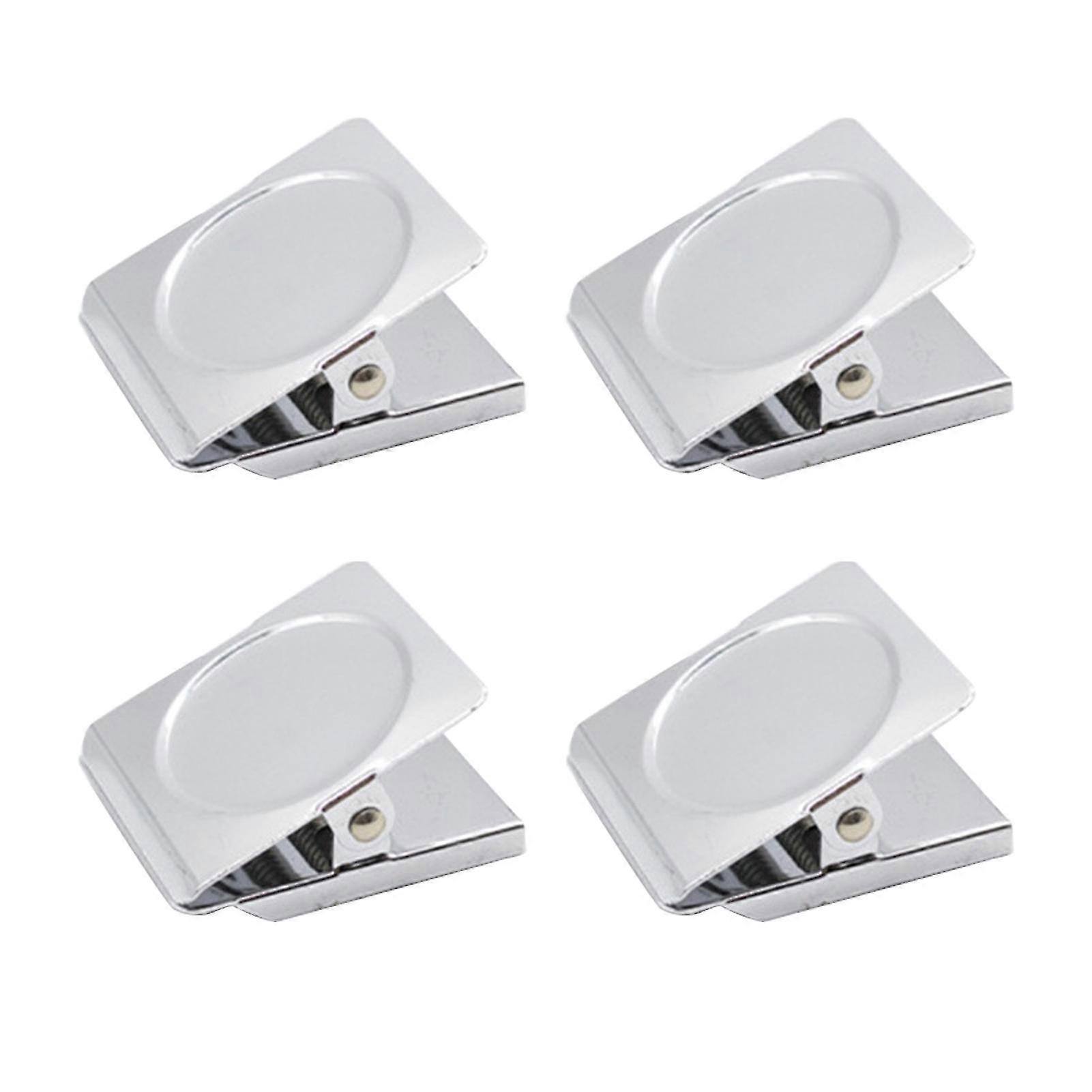 4pcs Binder Paper Kitchen Whiteboard Fridge Magnetic Clip Classroom