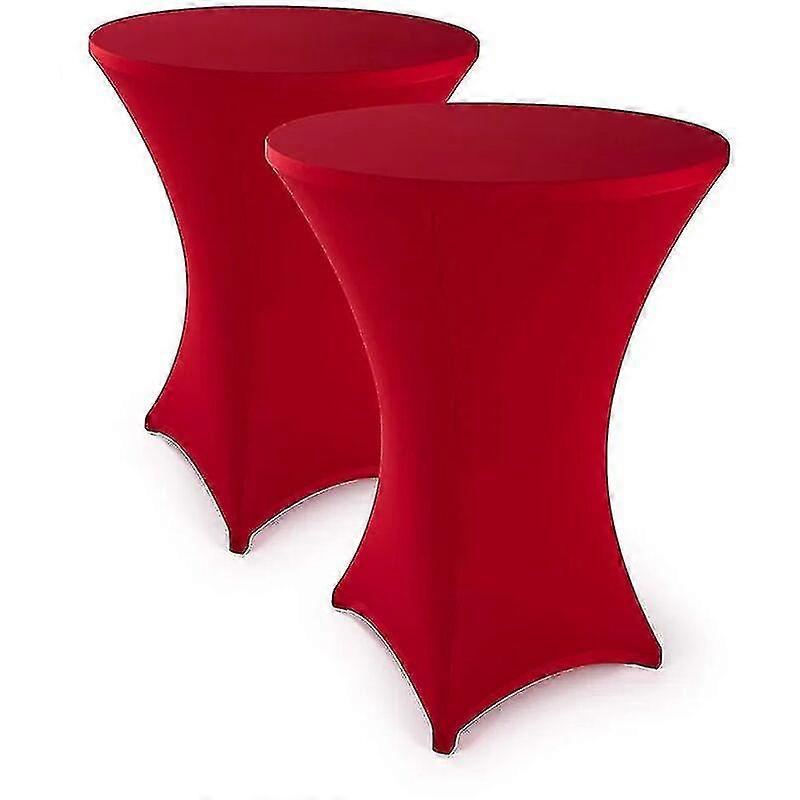 Stretch Cover Bar Table Tablecloths - Elegant Bar Table Cover For Rotten Anthracite Bistro Table 60*110cm - Set Of 2