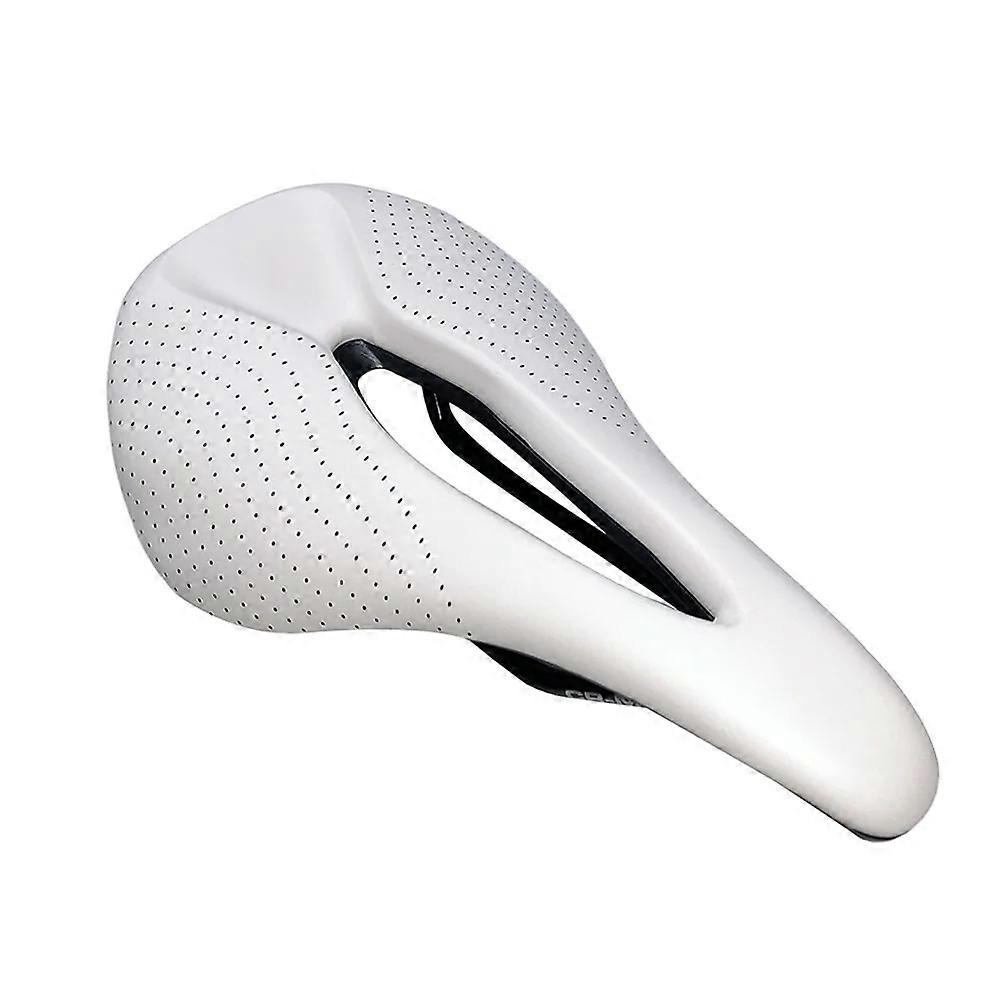 BALUGOE New Power Comp Bicycle Saddle for Mens Womens Comfort Road Cycling Saddle Mtb Mountain Bike Seat 143mm black and white
