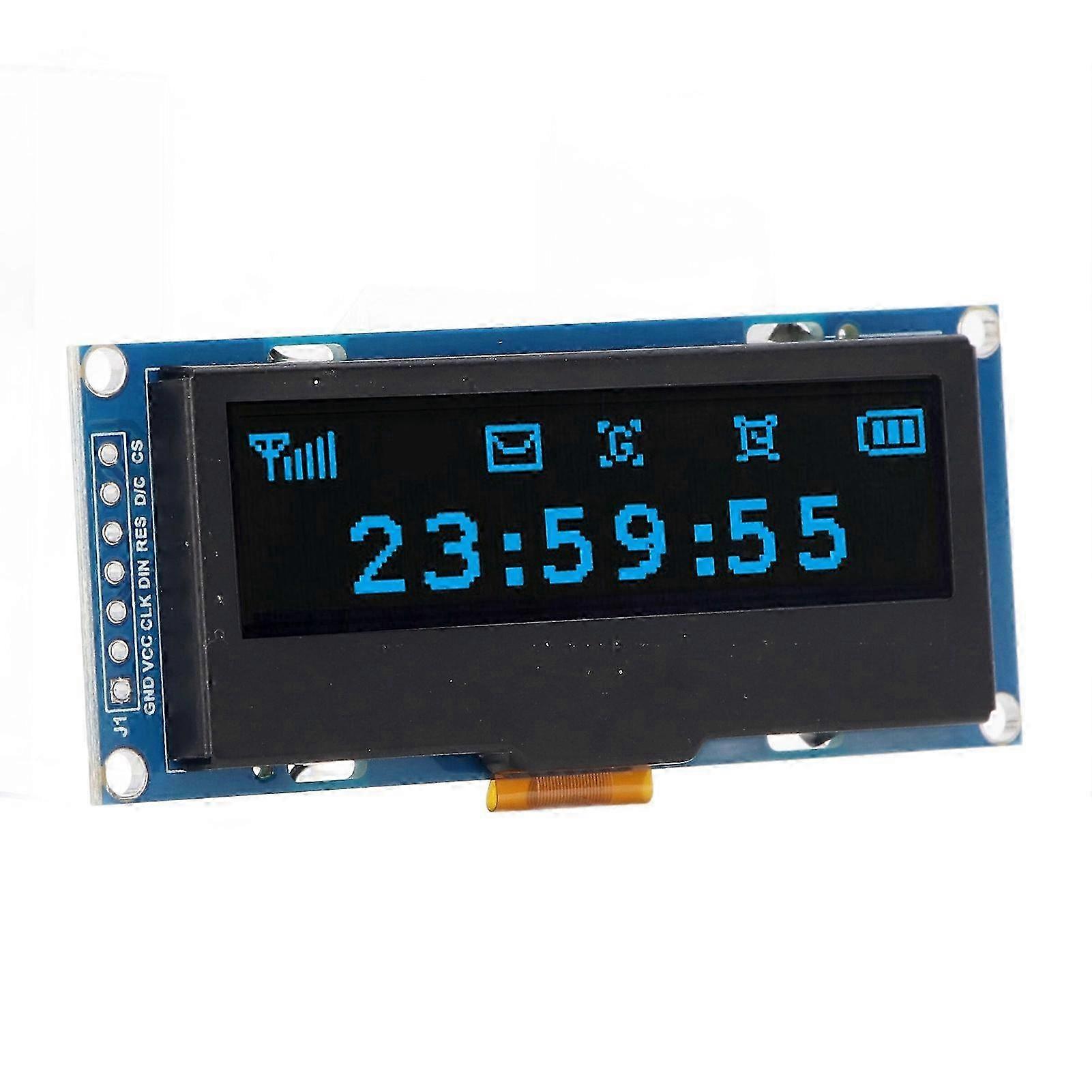 Display Module 2.23 Inch OLED Screen 128x32 Resolution SSD1305 IIC SPI Communication Blue