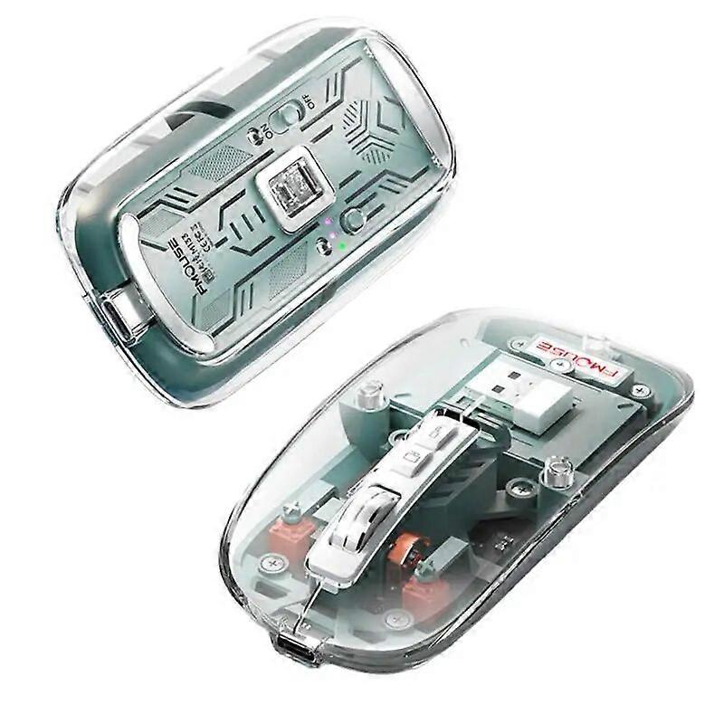 RYRA M133 Wireless Mouse bluetooth~compatible Three~mode Transparent Mouse Rechargeable Mute Girls Tablet Laptop Office Mice & Trackballs