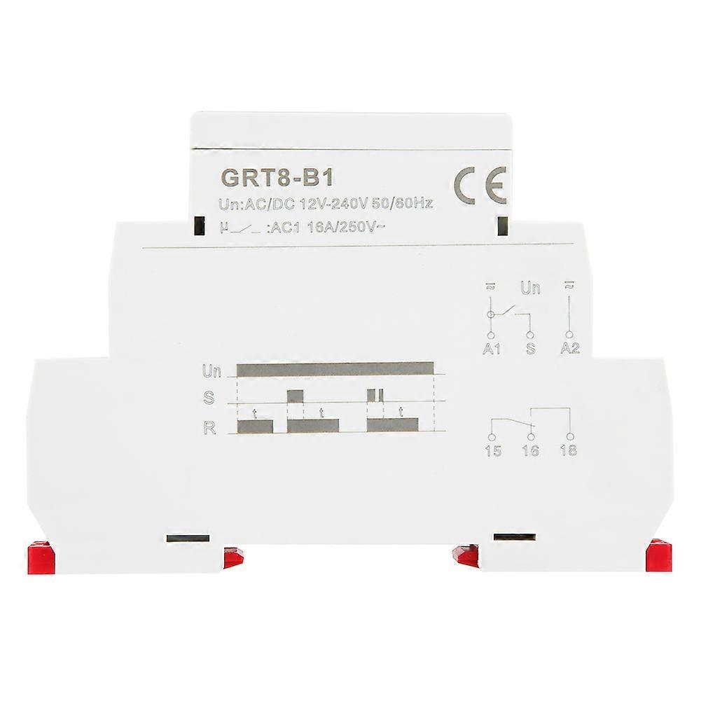 GRT8-B1 Mini Power Off Delay Time Relay DIN Rail Type AC/DC 12V~240V