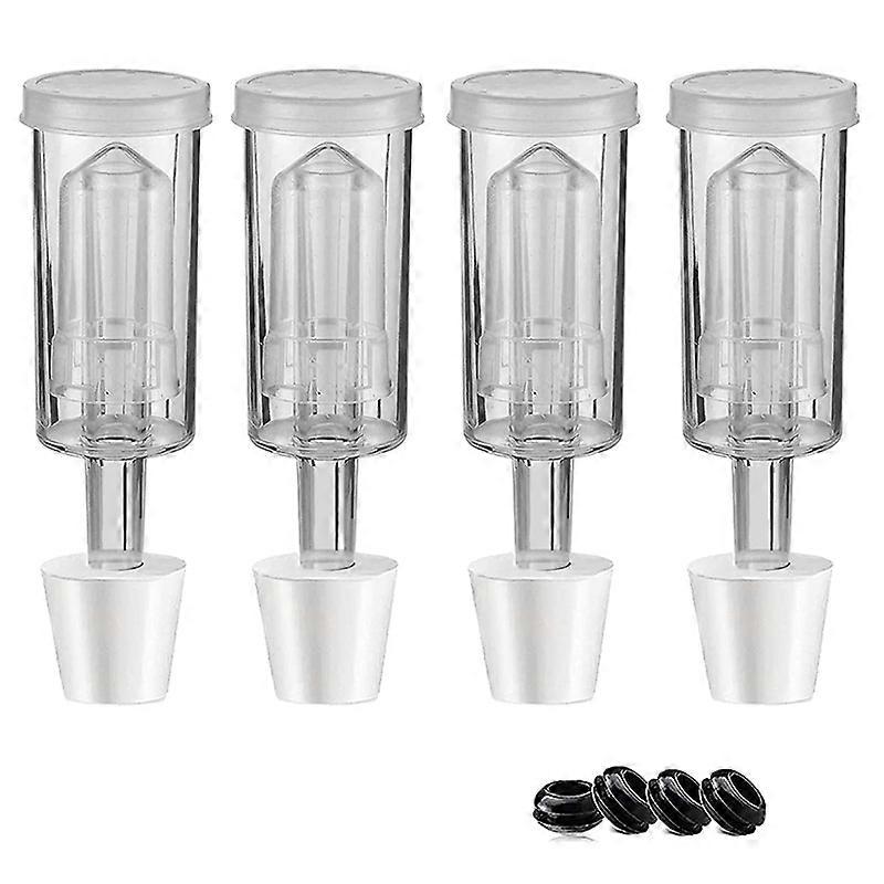 Fermentation Lids Airlock Kit with 6Stopper,Air Locks Fermentation Airlock Beer Wine Kombucha Brewi