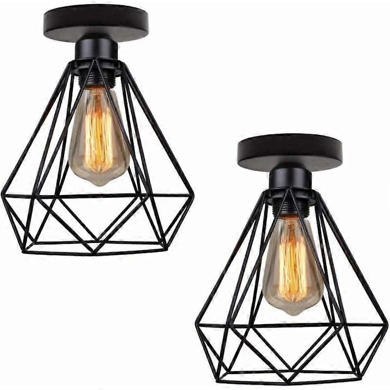 Industrial Metal Polygon Ceiling Light