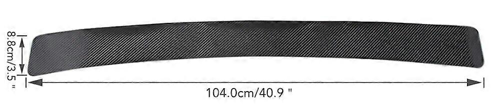 car interior decoration Universal Trunk Rear Guard Plate Sticker Car Rear Bumper Trim Anti-Kicked Scratch Protection Sticker Strip 3D Carbon Fiber Fil