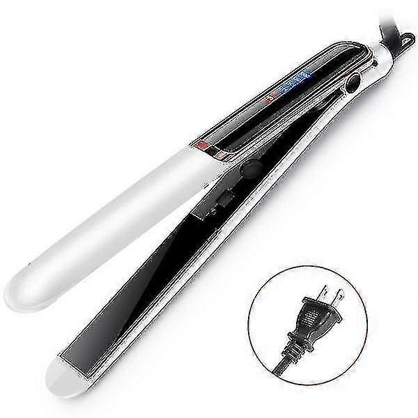 2 In 1 H Straightener Flat Iron Led Display For Home Use Portable