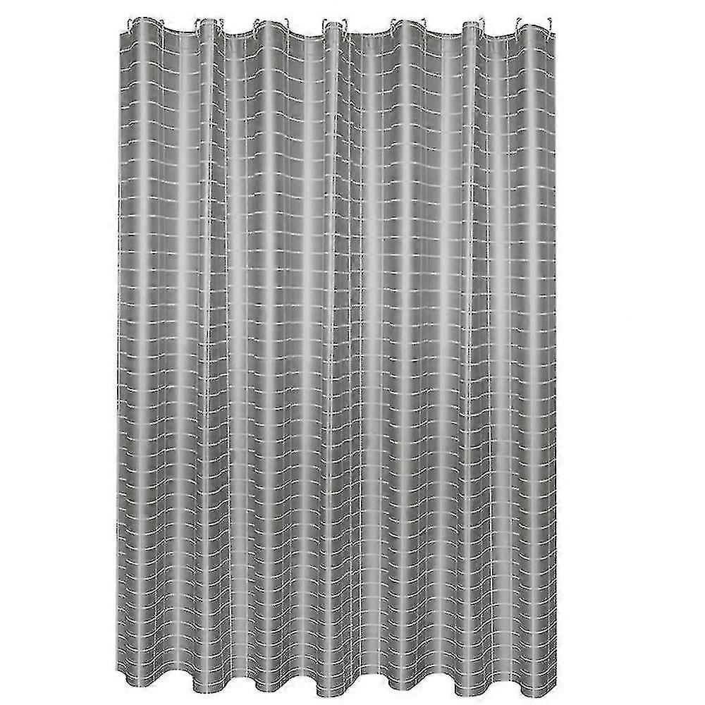 waterproof Wrinkle-resistant Shower Curtain(200x200cm)(silver)