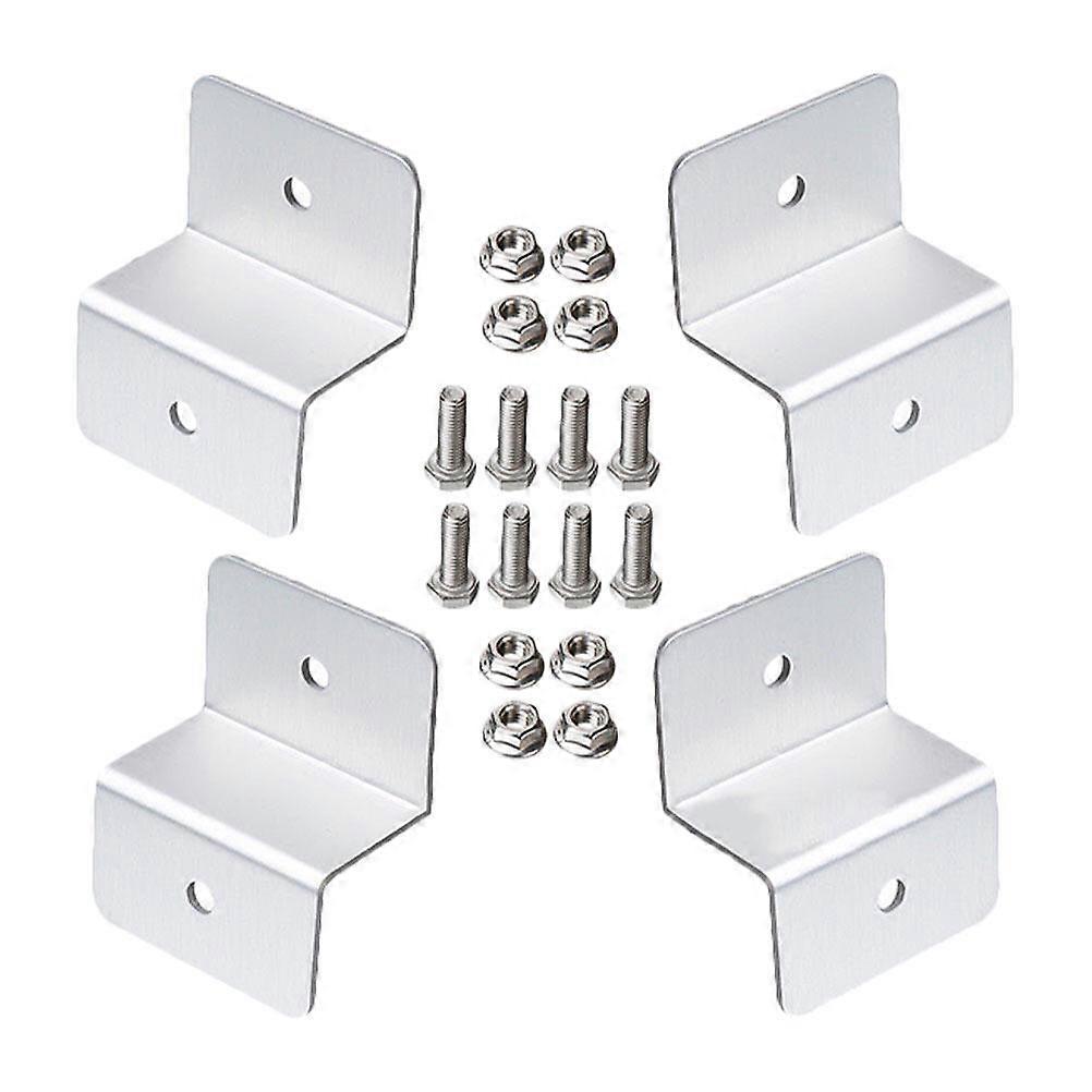 4pcs Solar Panel Mounting Z Support Brackets Boat RV Mounted Solar Panel Racks