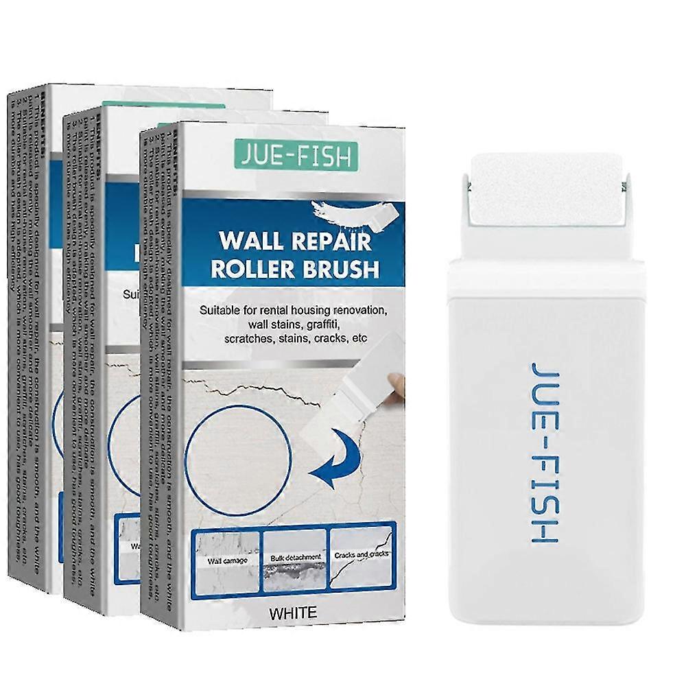 3x 100g Portable Small Rolling Brush Environmental Protection Wall Paints Graffiti Cover Wall Renovation Color Change Latex Paint