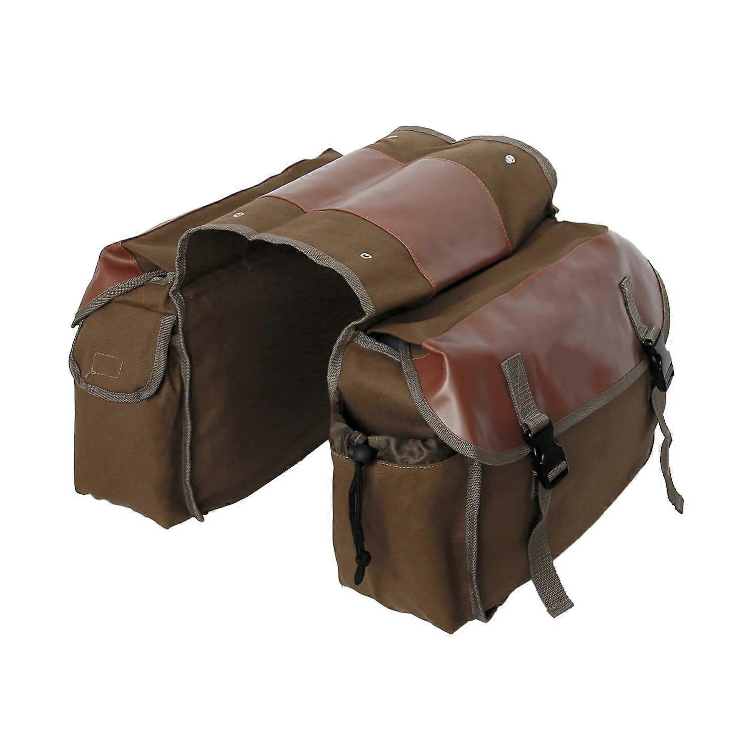 2021 Νέα αναβάθμιση Touring Motorbike Saddle Bag Μοτοσικλέτα Canvas Αδιάβροχο Panniers Box Side Tools Bag Pouch για μοτοσικλέτα