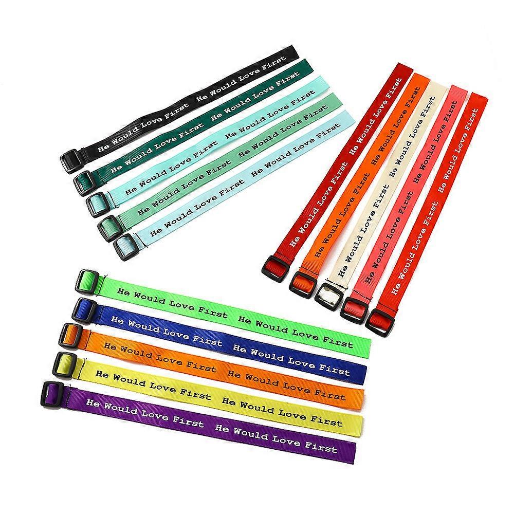 15PCS Bracelet Webbing Bracelets He Would Love First Bracelet