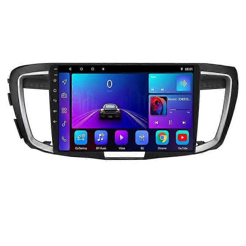 2 Din For Honda Accord 9 2.0 L 2013-2016 Car Radio Carplay 4G 8-core WIFI Android Auto Car Stereo Car Multimedia Video player GPS Navigation DSP RDS