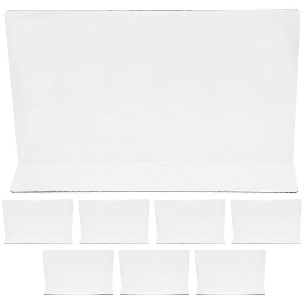 8 pcs Plastic Shelf Dividers Clear Closets Shelf Divider Shelf Separators