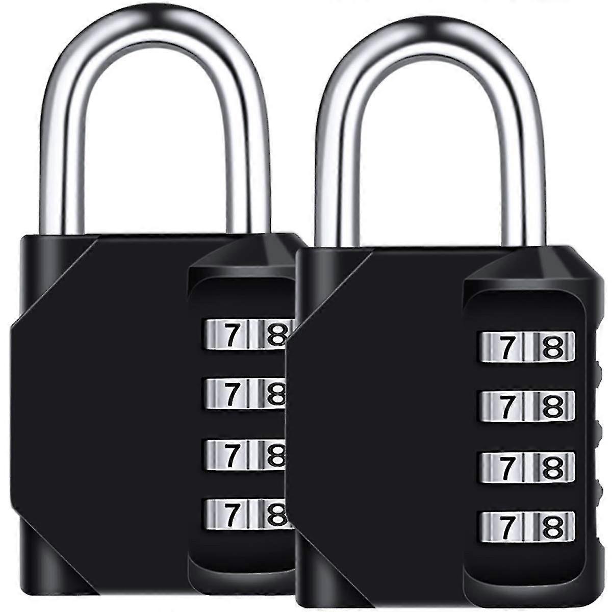 Pack Of 2 4-digit Combination Lock, Combination Lock