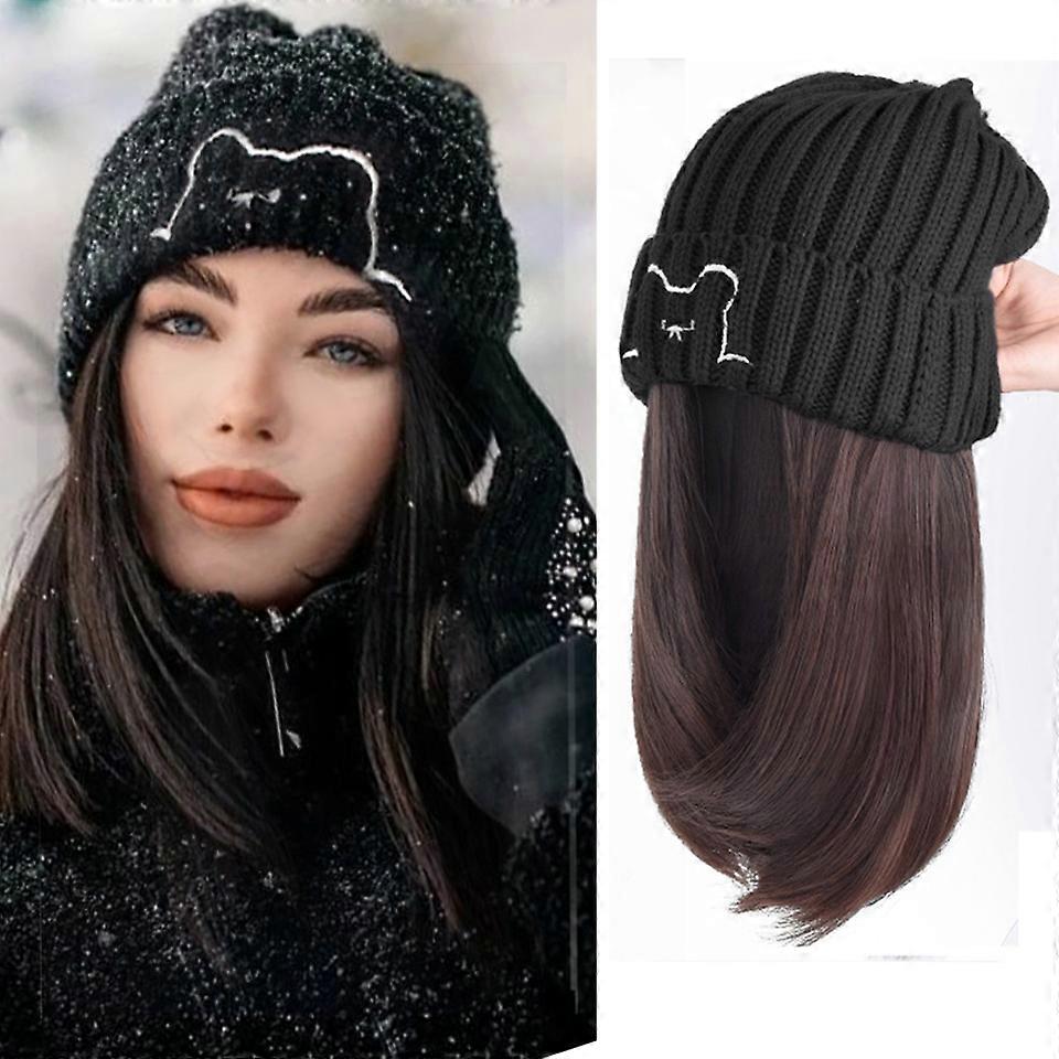 Parrucca femmina capelli lunghi con cappello parrucca una femmina