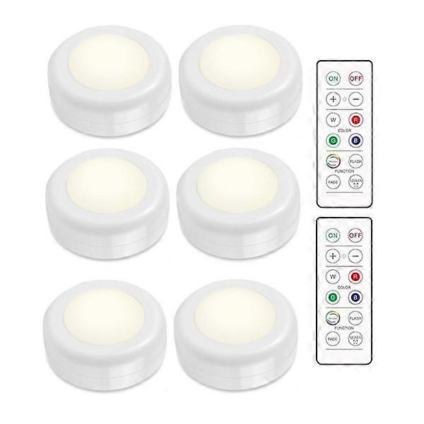 LED spotlight set - 6 stylish light strips 2 practical remote controls