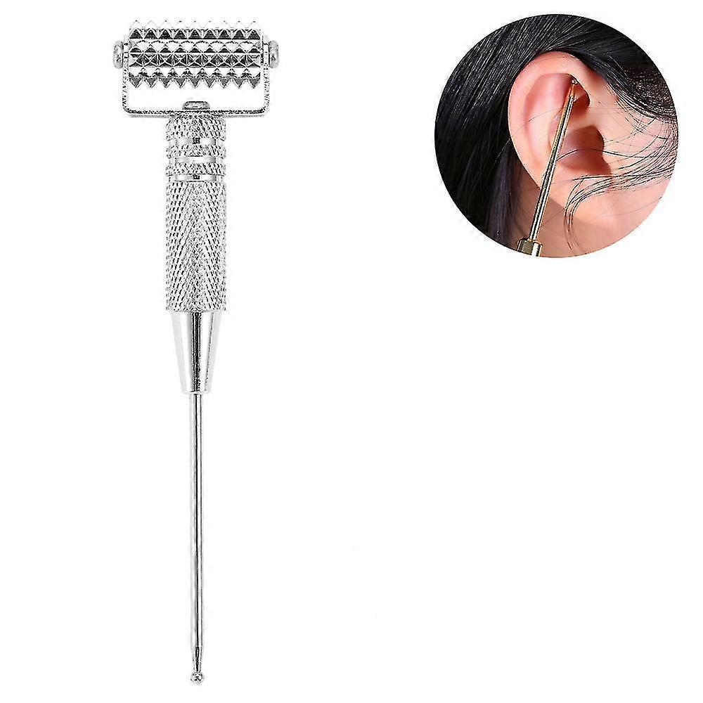 Ear Detector,acupoints Spring Needle Massage Roller ,silver