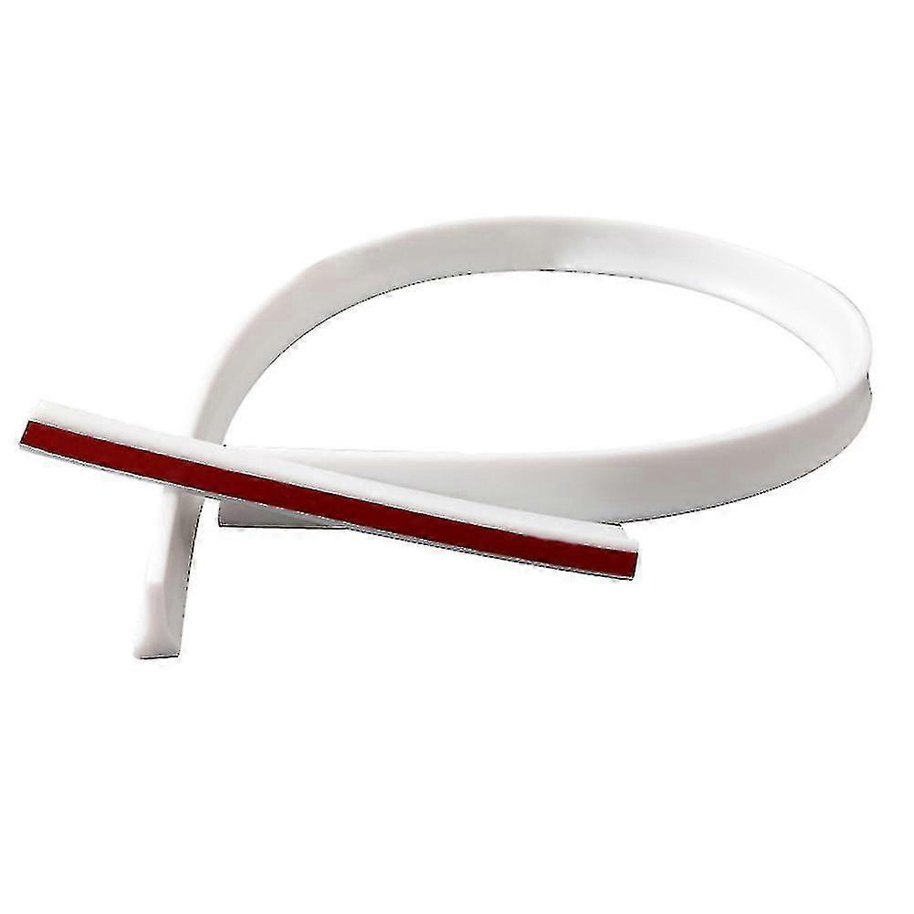 دش باب سد سدادة المياه قابلة للطي دش عتبة حاجز المياه للماء شريط-2M-أبيض