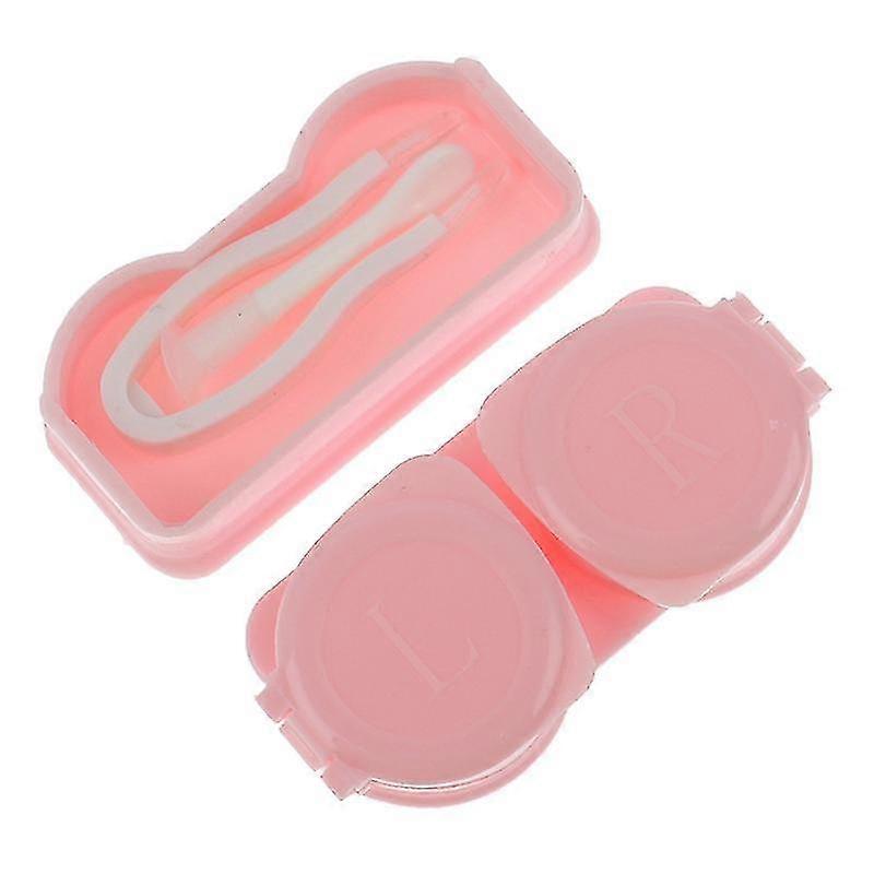 Portable Macarons Press Contact Lens Box Travel Case Unisex Eyes Care Kit Holder