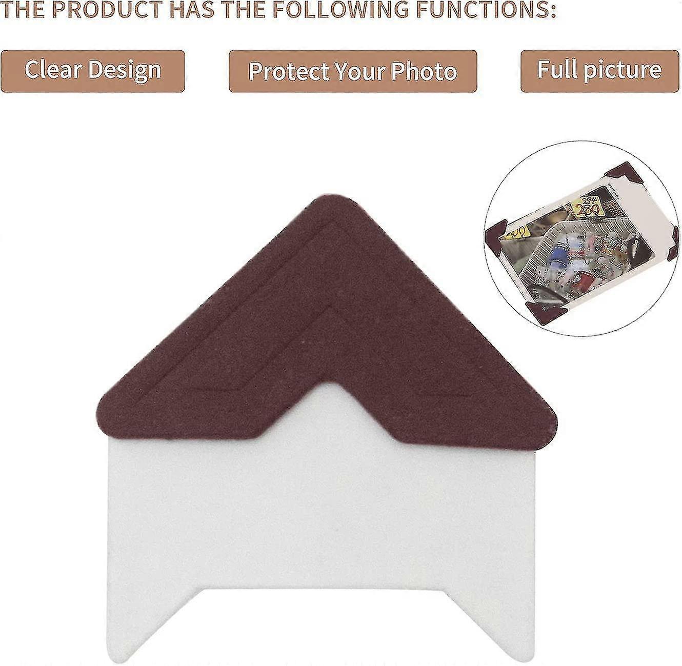 15 Sheets 360 Pcs Photo Corners Mounting Self Adhesive For Diy Photo Album Journal Brown-yvan
