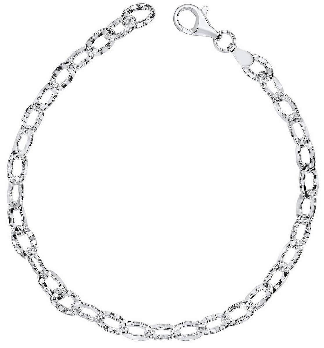 Beginnings Textured Anchor Chain Bracelet - Silver