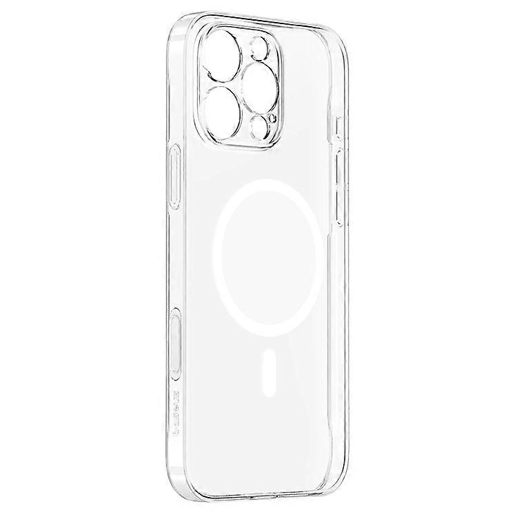 BASEUS Crystal Series Compatible For iPhone 16 Pro Clear Case PC+TPU Cover Compatible with MagSafe (Touch Button Version)