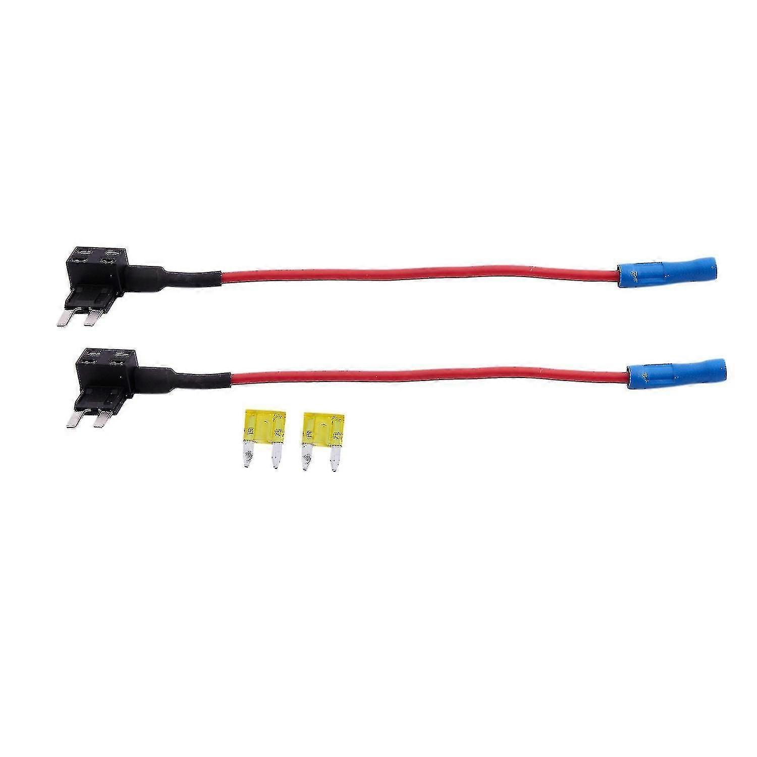 Tap Adapter Add-a-circuit Blade Fuse Holder 2pcs