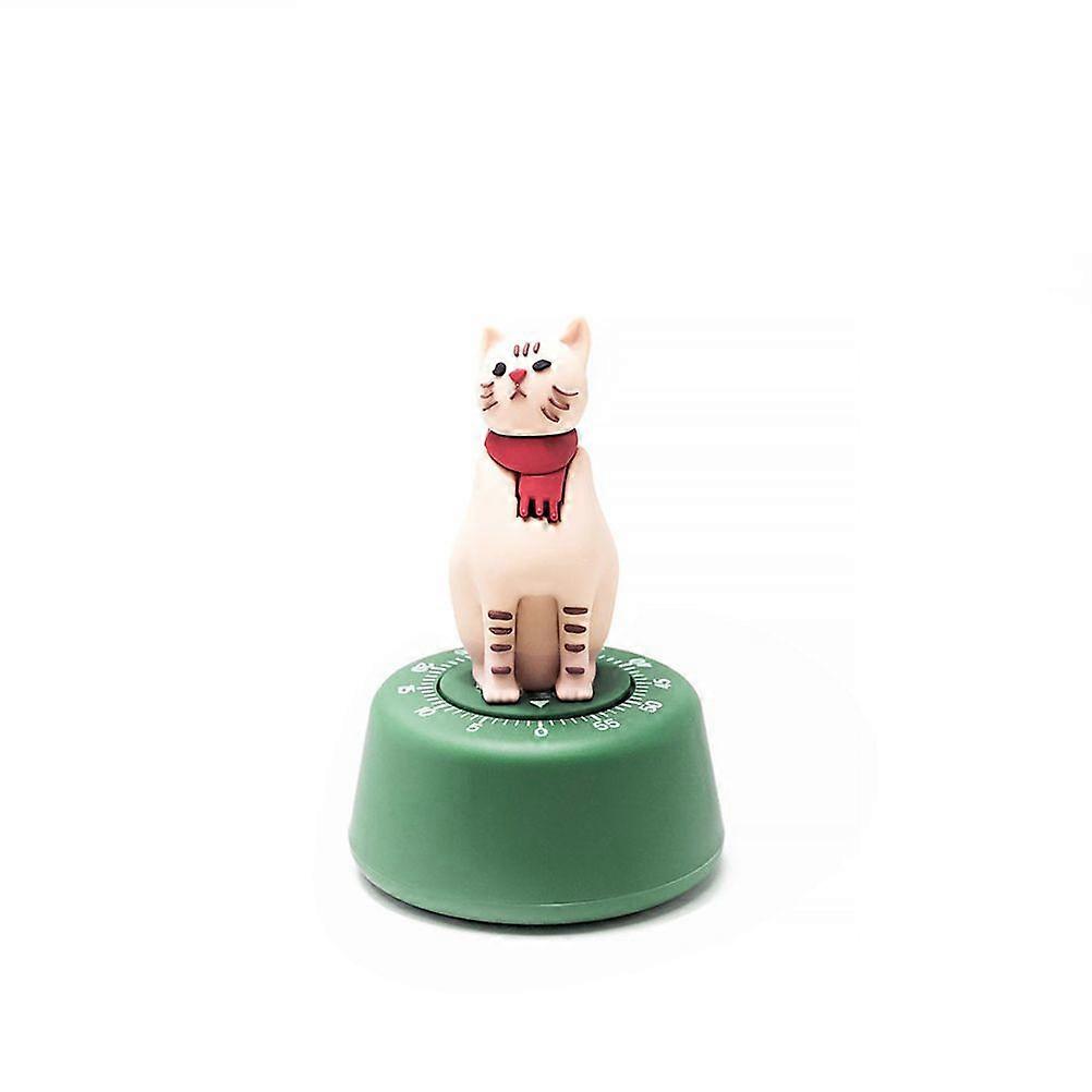 Cute Cat Mechanical Kitchen Cooking Timer 55 Minutes Countdown Timer