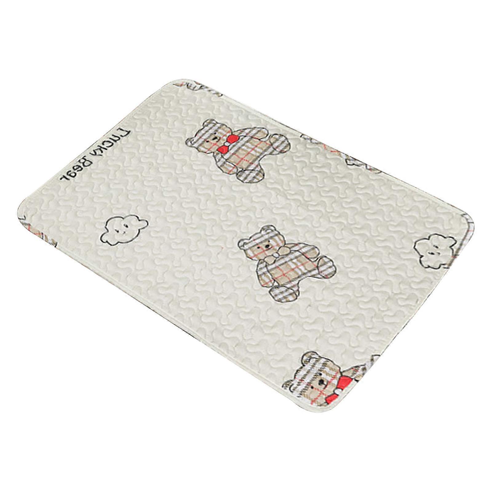 All Season Pet Mat 70x90cm Waterproof Absorbent with Cartoon Pattern for Dog and Cats Small Pet Sleep Resting Bedding 70 by 90cm