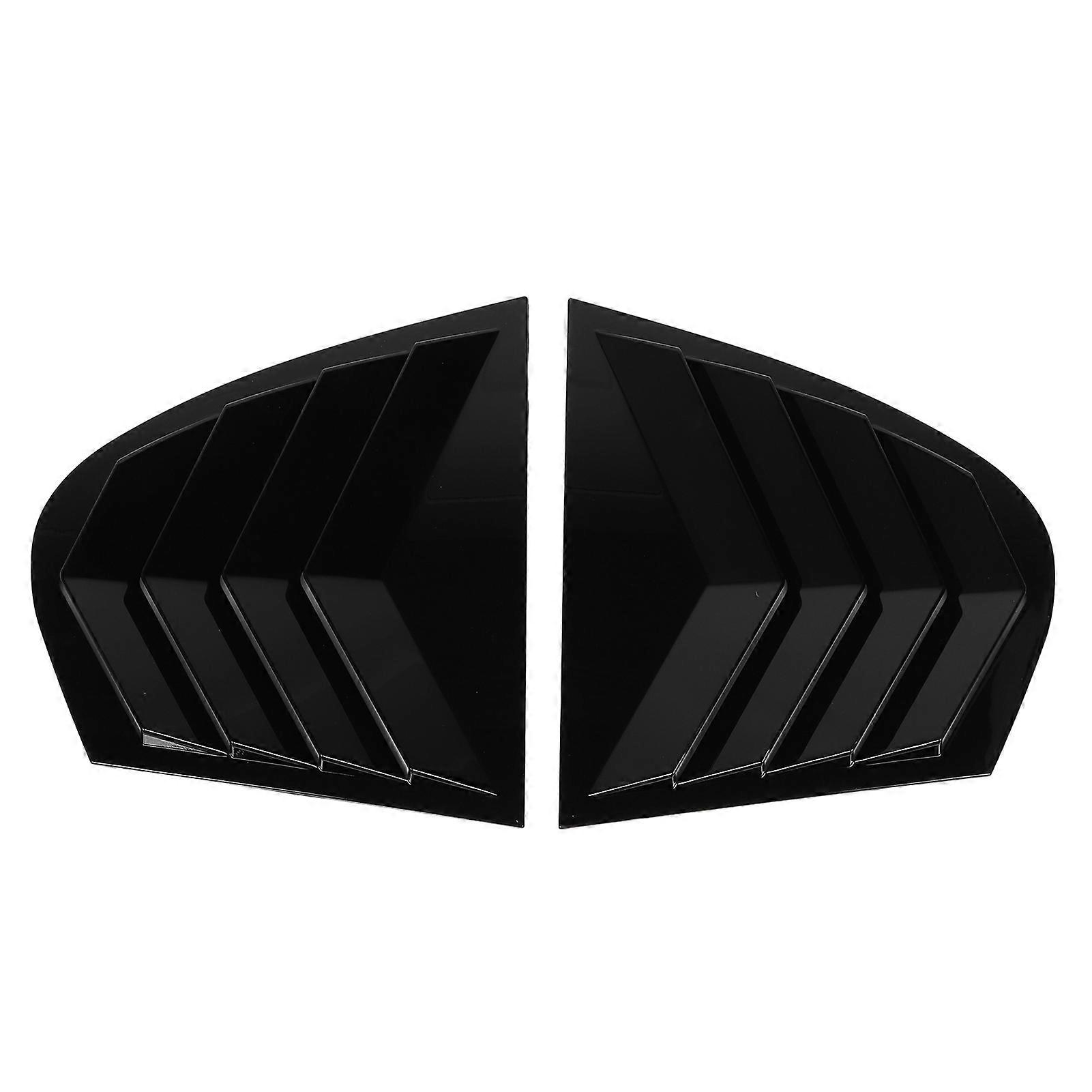 Rear window louver for 5 Series E60 2004-2010, glossy black pair