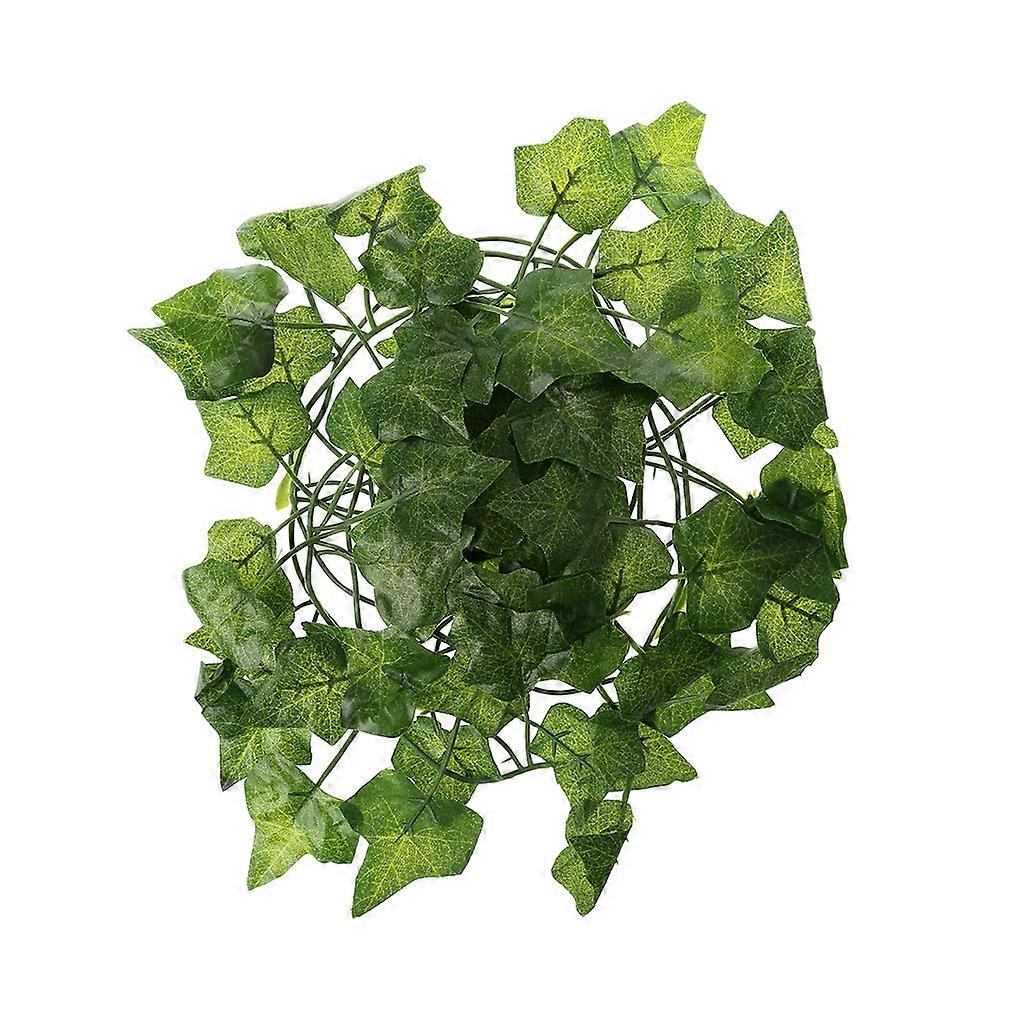 Reptile Plants Vines for Climbing Habitat Decor Branches with Lifelike Leaves for Lizard Spider Snake Gecko for Frog Green