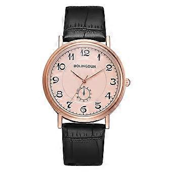 Orologio da polso Monoculare Orologio di pietra Orologio alla moda Orologio al quarzo Orologio per il tempo libero (oro rosa grande), per uomini e donne