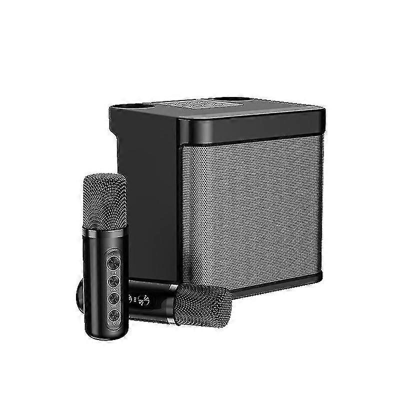 Portable Karaoke Machine Bluetooth-compatible Speaker With 2wireless Microphones