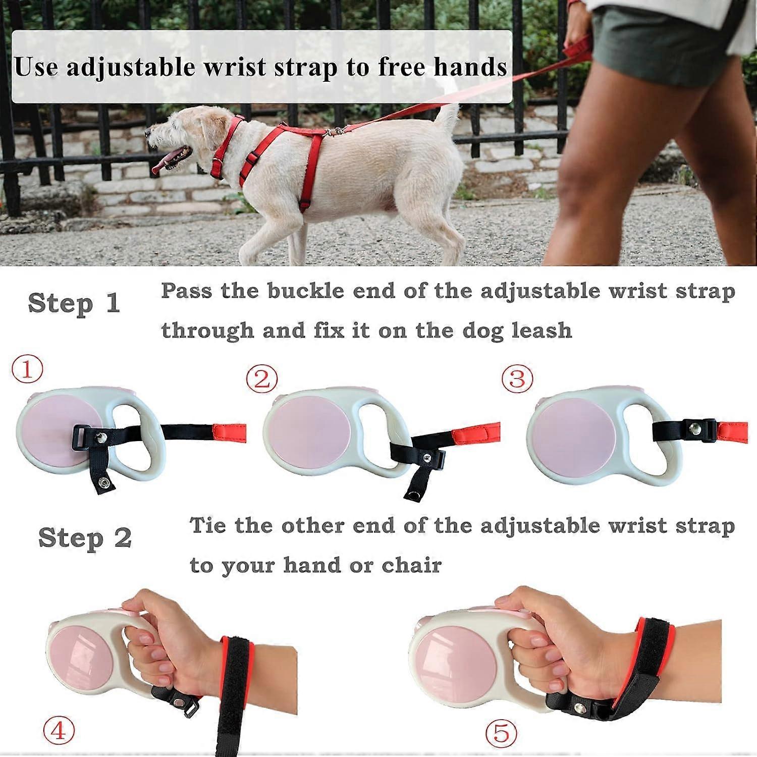2-pack wrist strap dog leash for hands-free walking Fruugo CA - Main Image