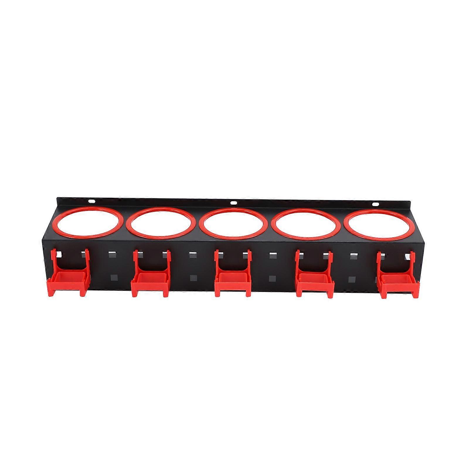 Spray Bottle Rack Organizer Auto Cleaning Detailing Tools With 5 Hooks