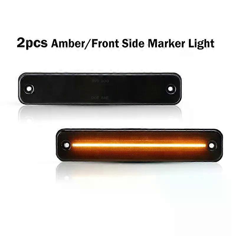 Applies to  Amber/Red Full LED Side Marker Light For 2003-2009 Hummer H2 Turn Signal Light LED,Replace OEM For Hummer Sidemarker Lamps