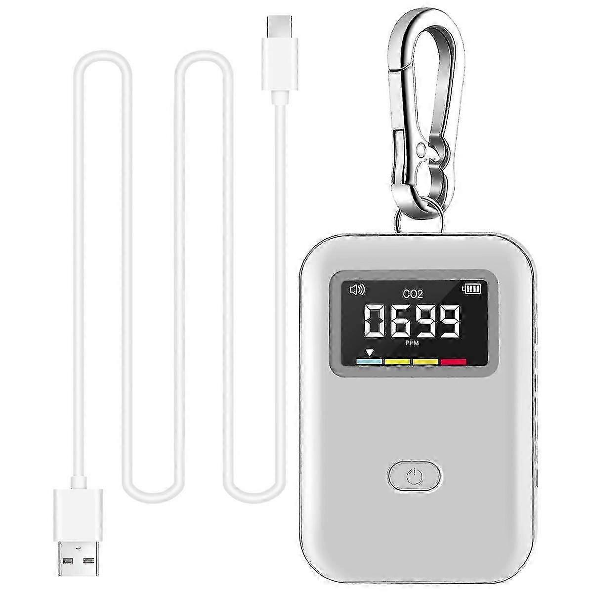 Mini Indoor Carbon Dioxide Concentration Detector Portable Air Quality Monitoring CO2 Detectorab