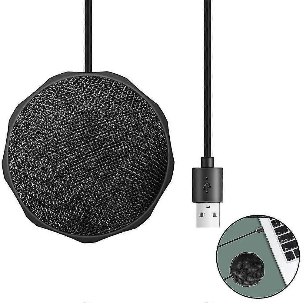 Usb-microfoon voor computer, omnidirectionele microfoon, plug & Speel omnidirectionele grenscondensor, Skype, chattende pc-microfoons voor stream
