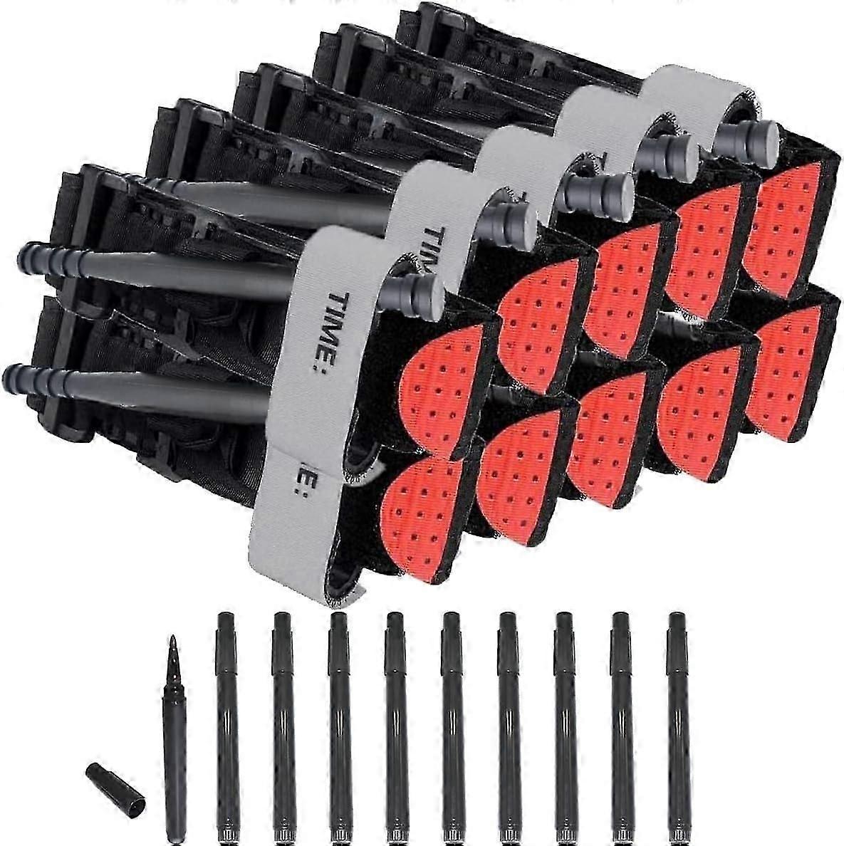 Tourniquet, 10 Packs Medical Tourniquets Combat Tourniquet With Windlass, Tactical Military Tourniquet Rescue Rapid Hemostatic Control Equipment Singl