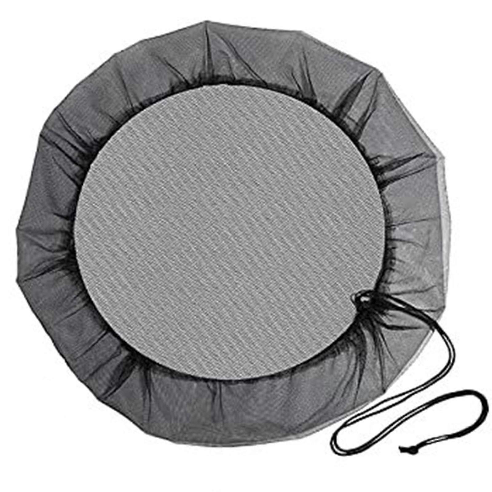 Rain Bucket Cover Drawstring Design Easy To Install 80/100cm Outdoor Garden Water Barrel Netting Cover Daily Use