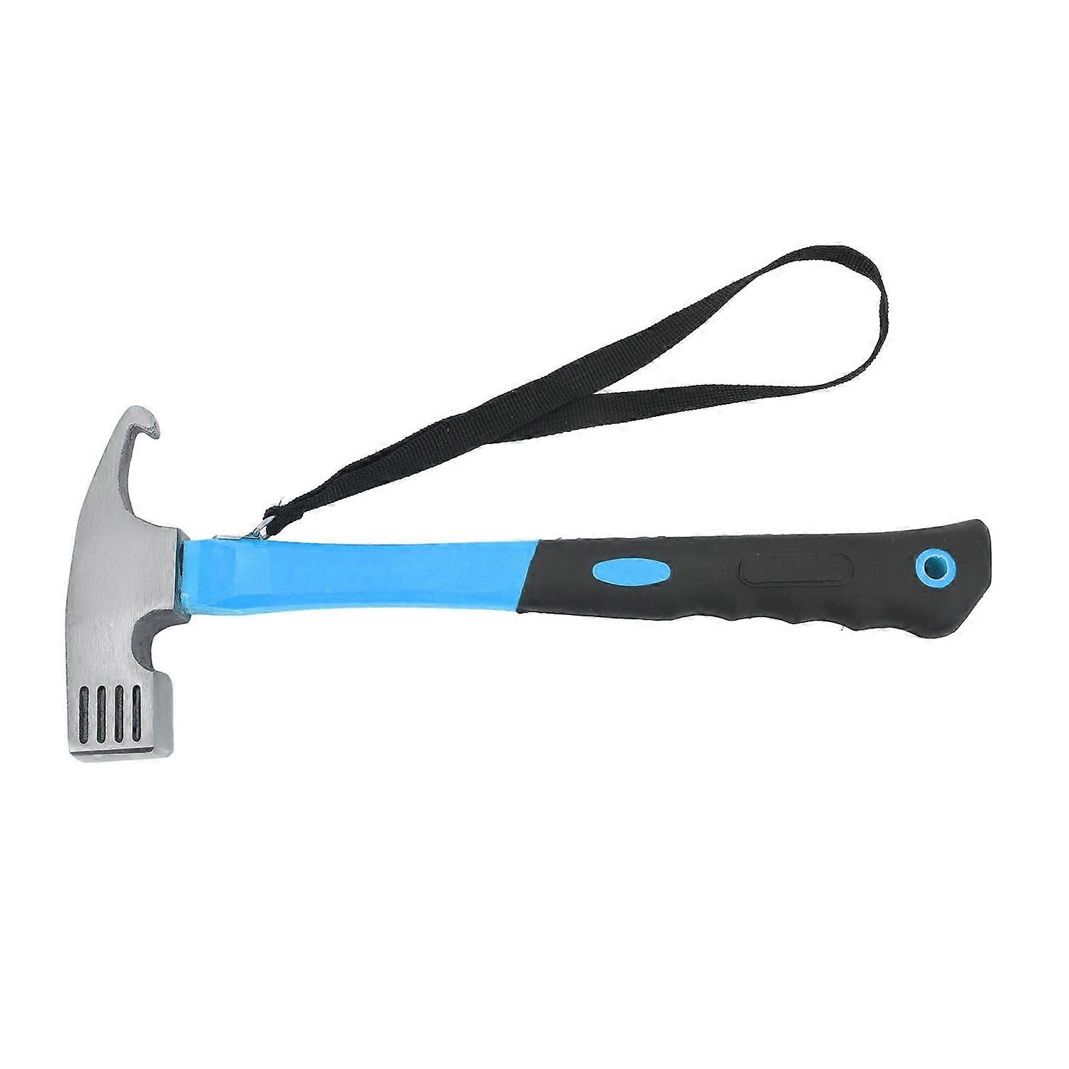 Claw Hammer ABS Rubber Iron Multifunctional Nailing Hammer with Hawkbill Curved Hook for Outdoor Cam