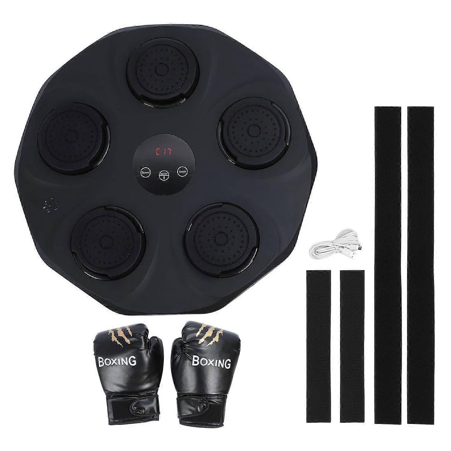 Music Boxing Machine Bluetooth Wall Mounted Smart Boxing Punching Training Target with Thick Full Wr