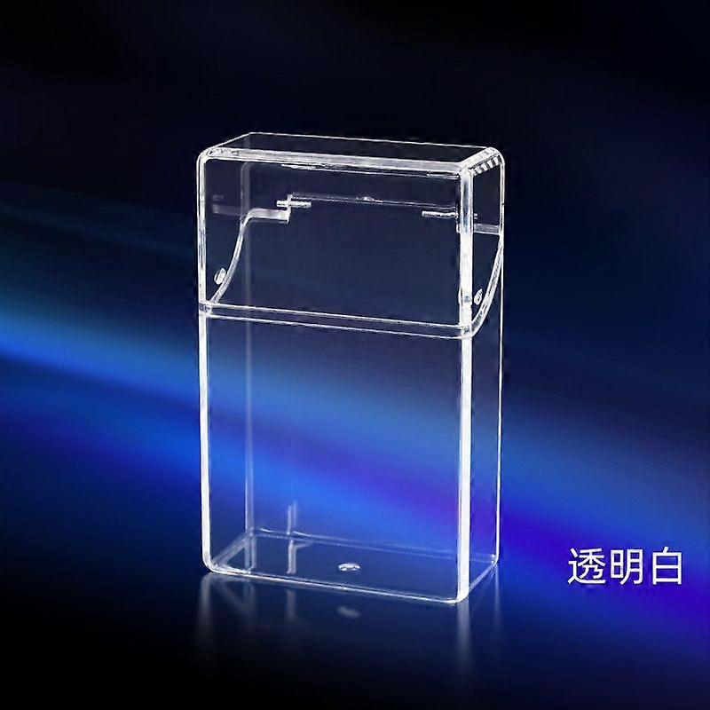 20 Stück Herren Tragbares klares Zigarettenetui Grobe Zigarettenpackung in Zigarettenetui Schutzhülle Abgerundete Ecke Zigarettenetui Set Verdickt A