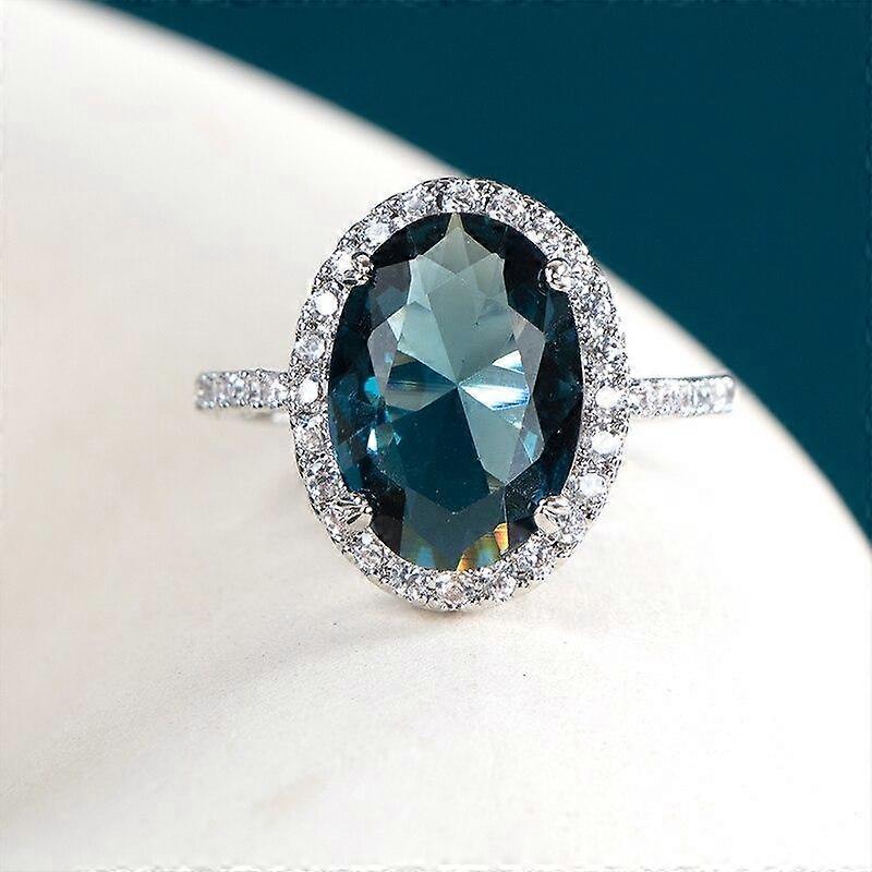 Bella Box elegáns ovális cirkon női ujjgyűrű parti gyönyörű házassági évforduló ajándék jó minőségű női divat ékszerek