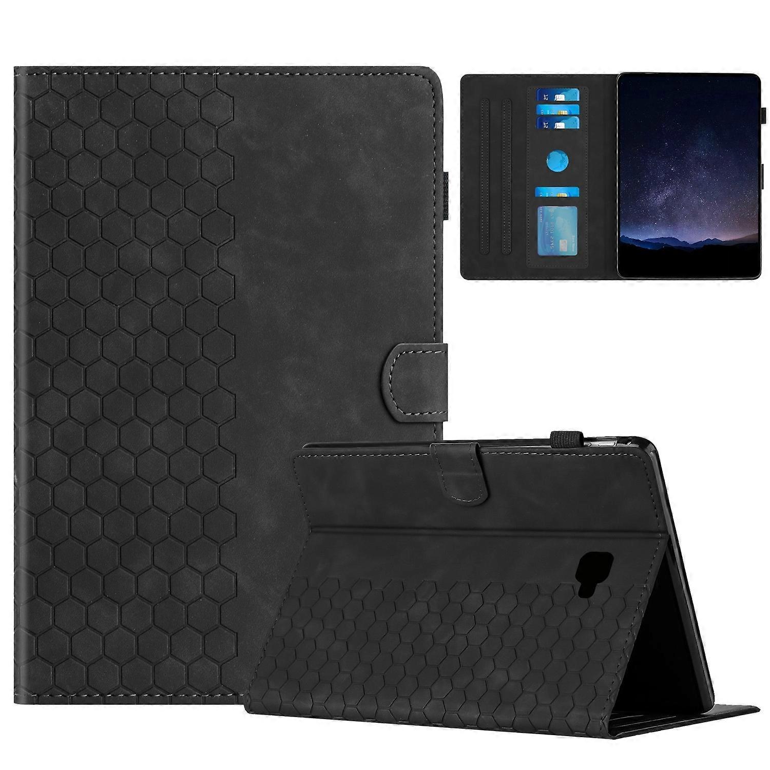 Honeycomb Embossed Leather Smart Tablet Case For Samsung Galaxy Tab A 10.1 2016 T580